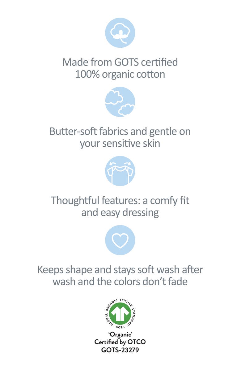 BUTTERBLU Taylor Organic Cotton T-Shirt, Alternate, color, Seafoam Terra Rainbow