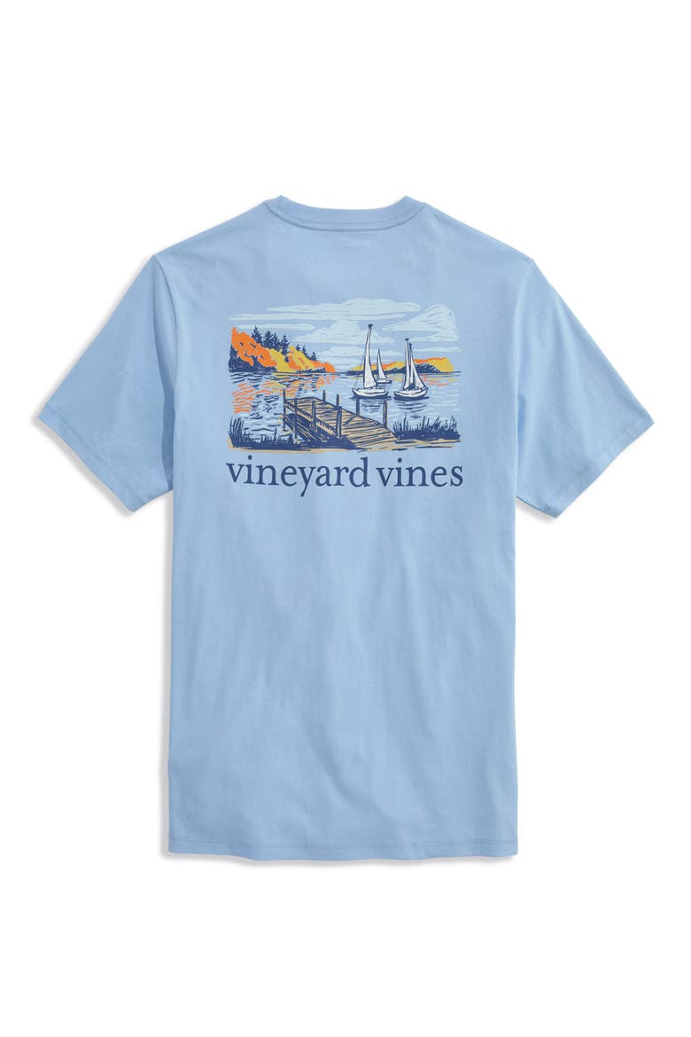 Autumn Sailing Graphic T-Shirt, Alternate, color, JAKE BLUE