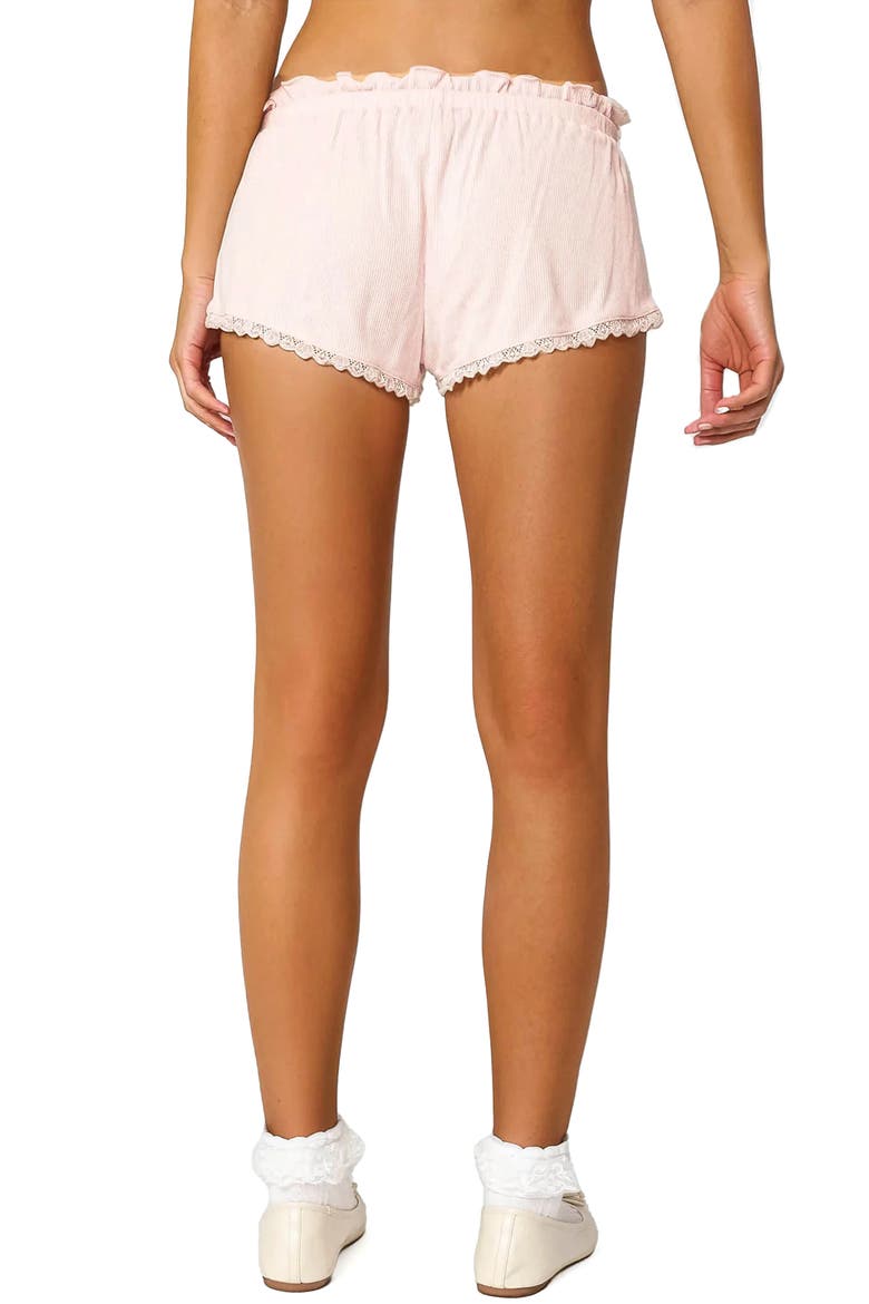 Dream Waffle Knit Shorts, Alternate, color, PINK