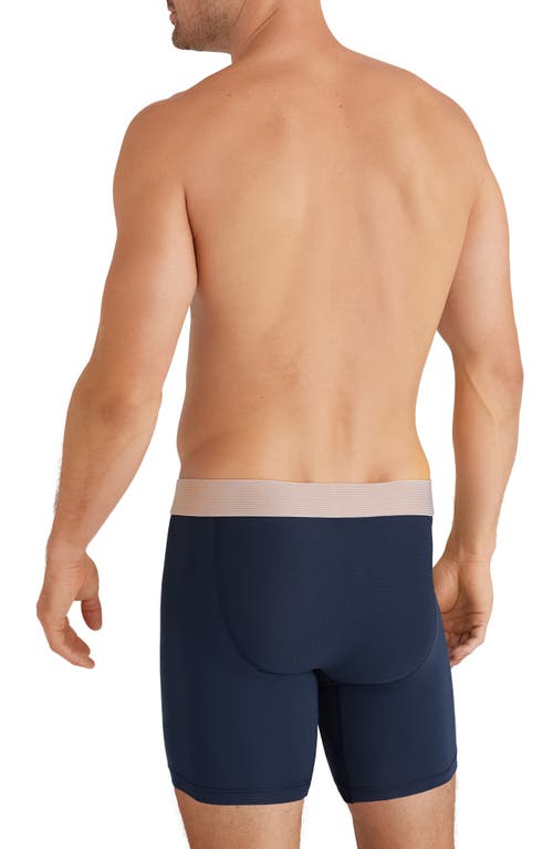 Tommy John 360 Sport 4-inch Hammock Pouch™ Boxer Briefs In Dress Blues W/jaffa