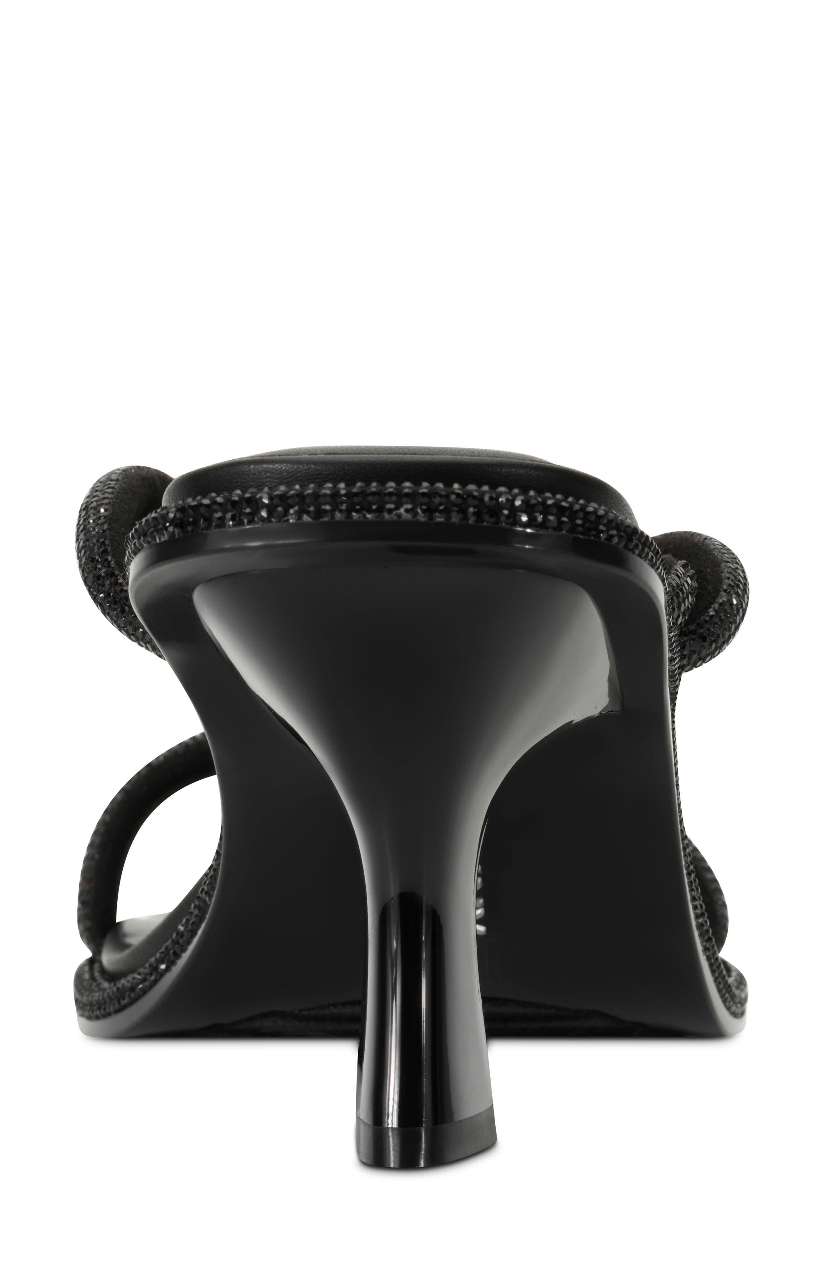 DKNY Embellished Strappy Sandal, Alternate, color, Black