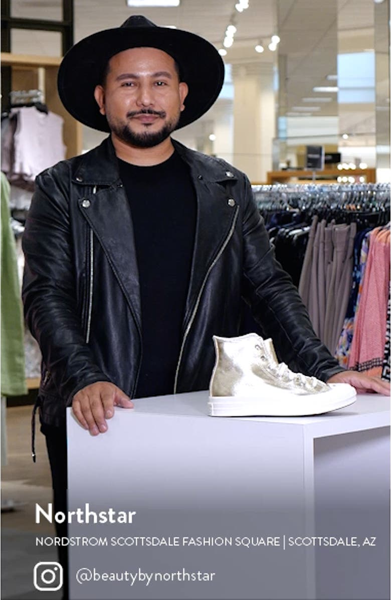 Chuck Taylor<sup>®</sup> All Star<sup>®</sup> 70 Metallic High Top Sneaker, sales video thumbnail