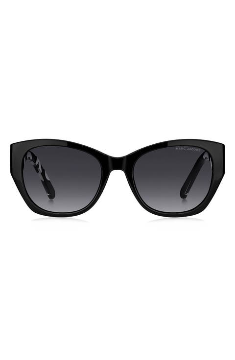 54mm Gradient Cat Eye Sunglasses