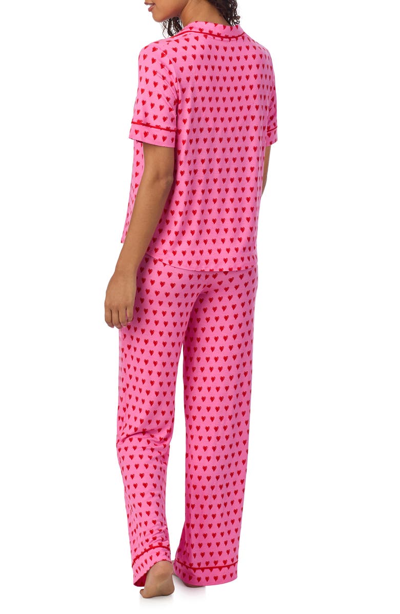 Room Service Pjs Print Pajamas, Alternate, color, Pink/ Heart