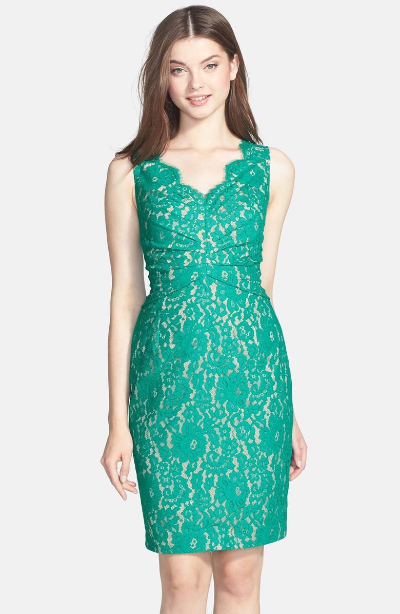 Eliza J Sleeveless Lace Dress, Main, color,