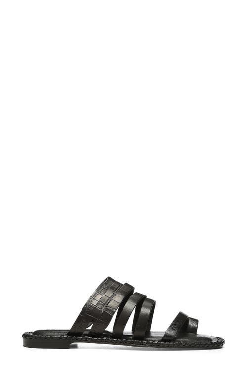 DONALD PLINER DONALD PLINER EMMALINE CROC EMBOSSED STRAPPY SANDAL 