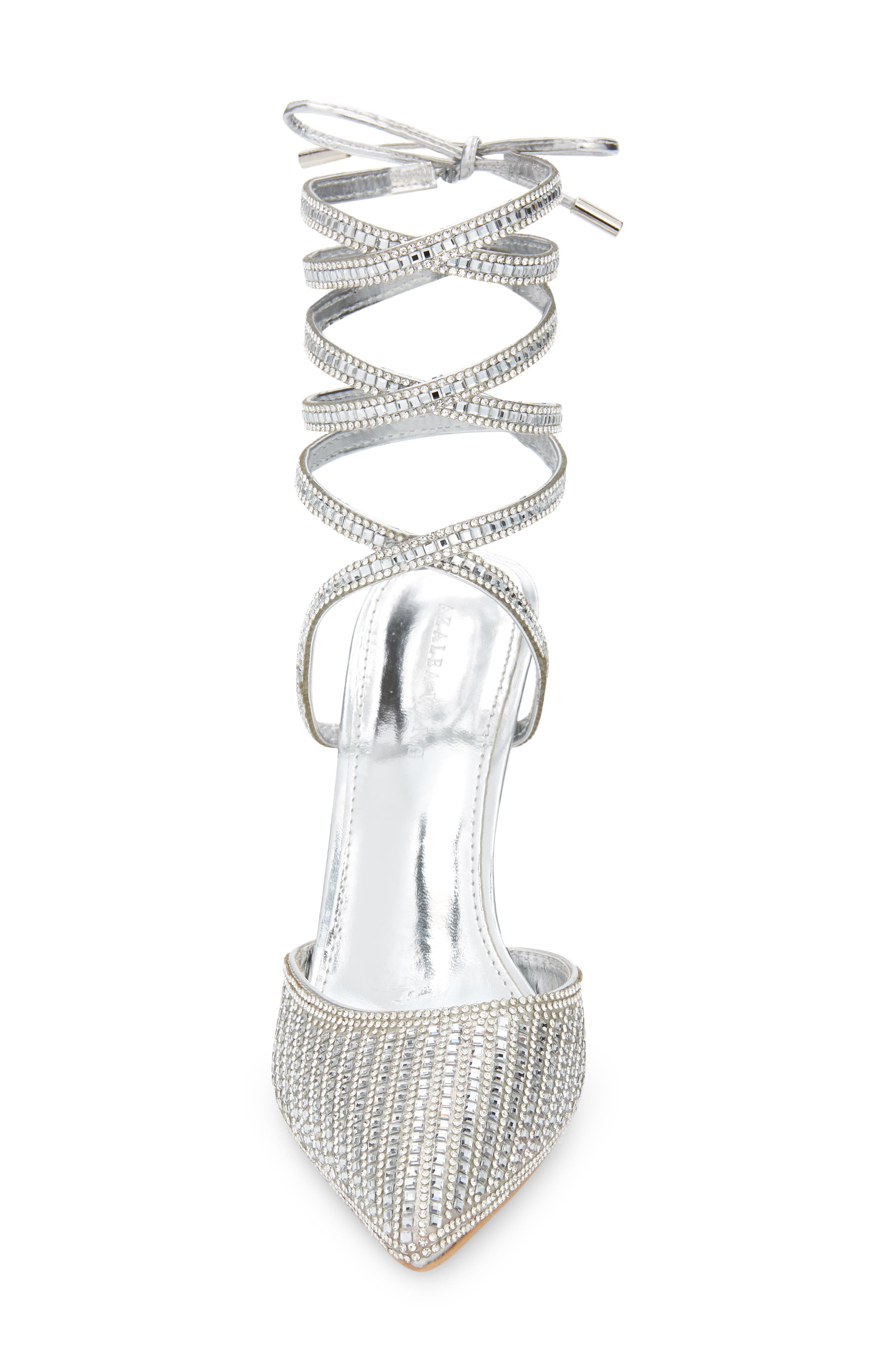 AZALEA WANG Riss Crystal Pointed Toe Pump, Alternate, color, 