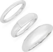NORDSTROM RACK Demi-Fine 3-Pack Assorted Rings