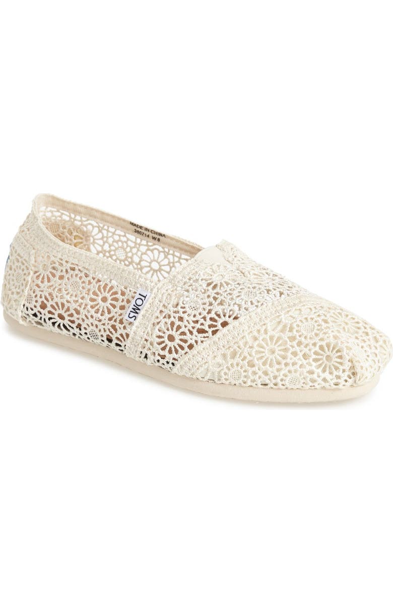 TOMS 'Classic' Crochet Slip-On, Alternate, color,