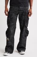 HONOR THE GIFT Wide Leg Cotton Twill Cargo Pants