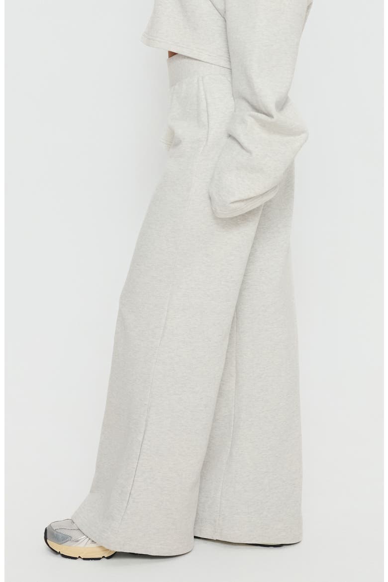 Peaks Wide Leg Sweatpants, Alternate, color, SNOW MARLE