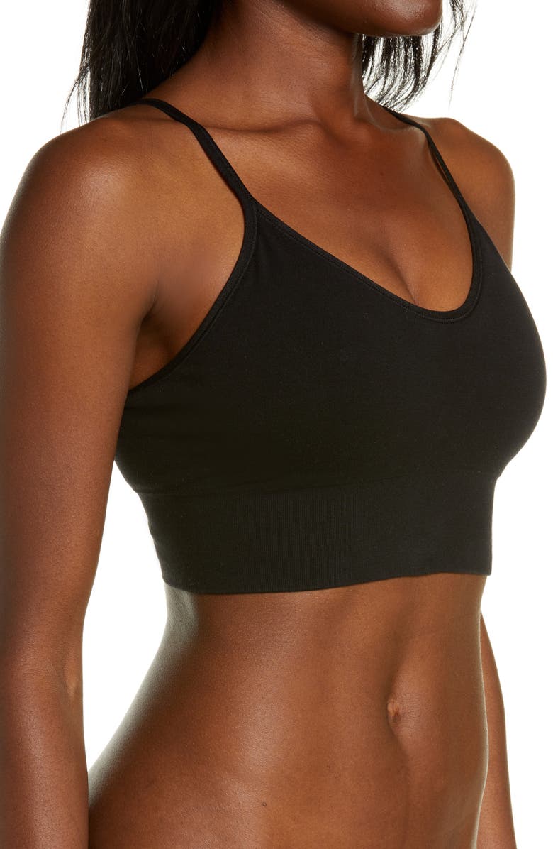 On Gossamer Cabana Cotton Crop Cami Bralette, Alternate, color,