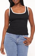 Petal & Pup Juanita Contrast Trim Knit Tank