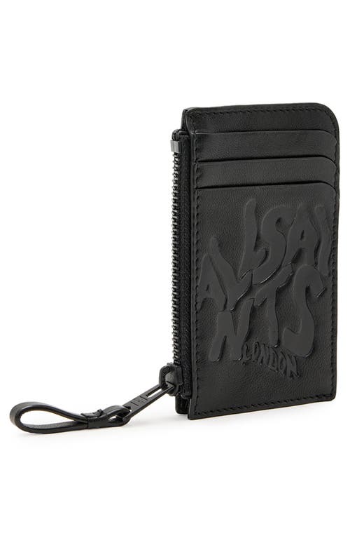 Allsaints Orlando Isamu Leather Wallet In Black