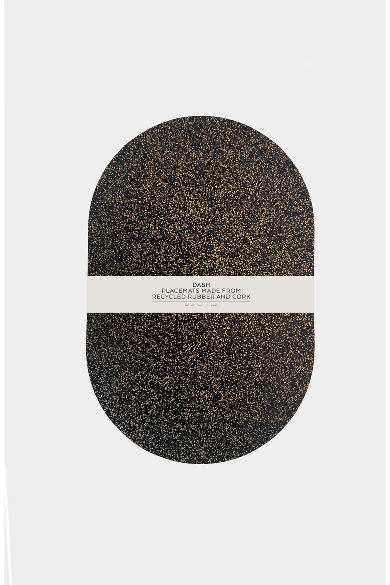 Dash Oval Placemats Set of 6, Main, color, Natural Cork