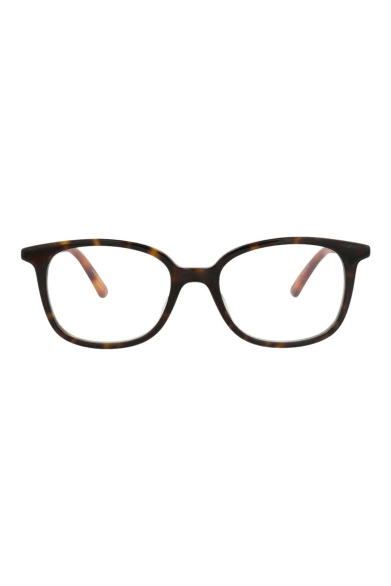 54mm Round Optical Glasses, Main, color, HAVANA GOLD TRANSPARENT