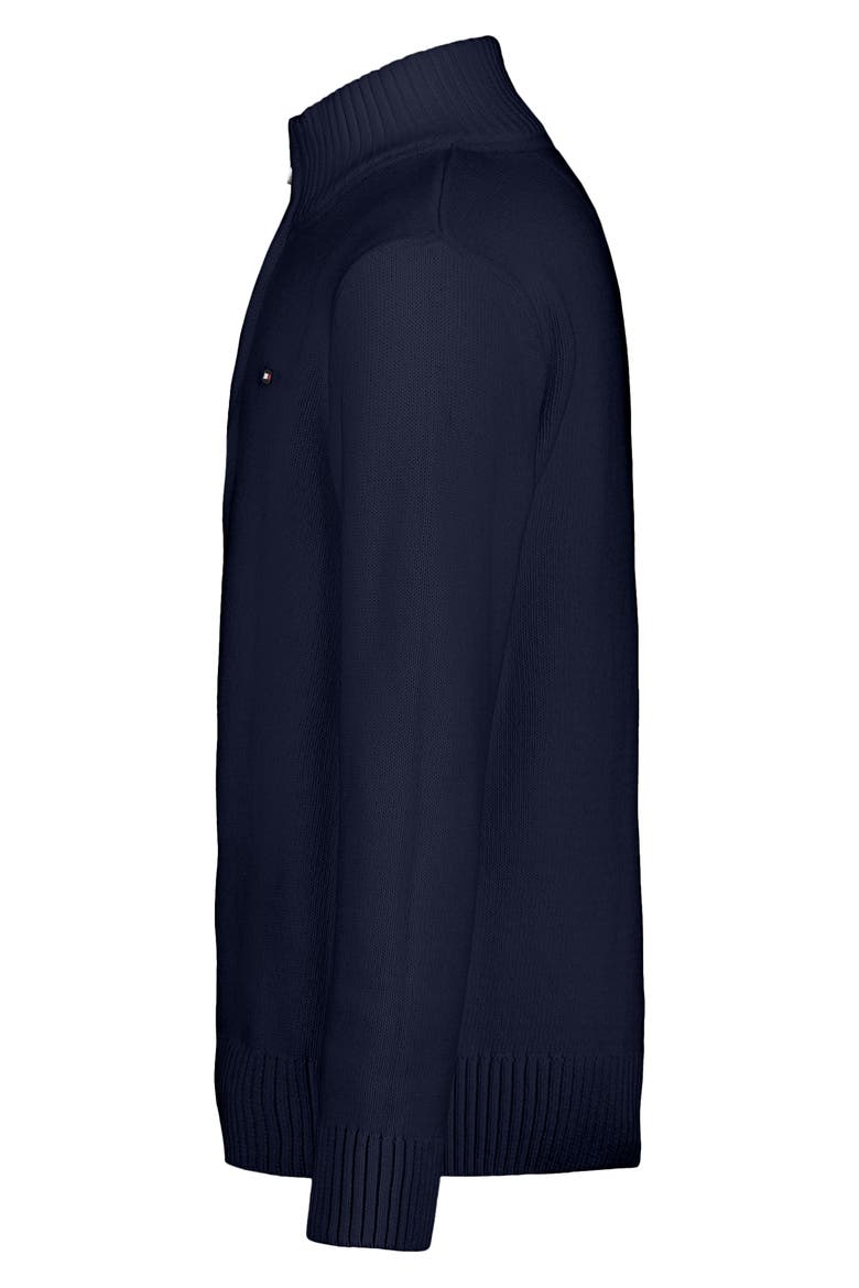 Kids' Quarter Zip Mock Neck Sweater, Alternate, color, NAVY BLAZER