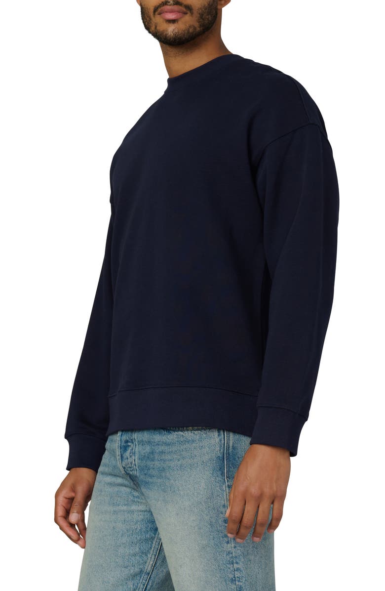 Joe's Denim Club Appliqué Sweatshirt, Alternate, color, Baritone Blue