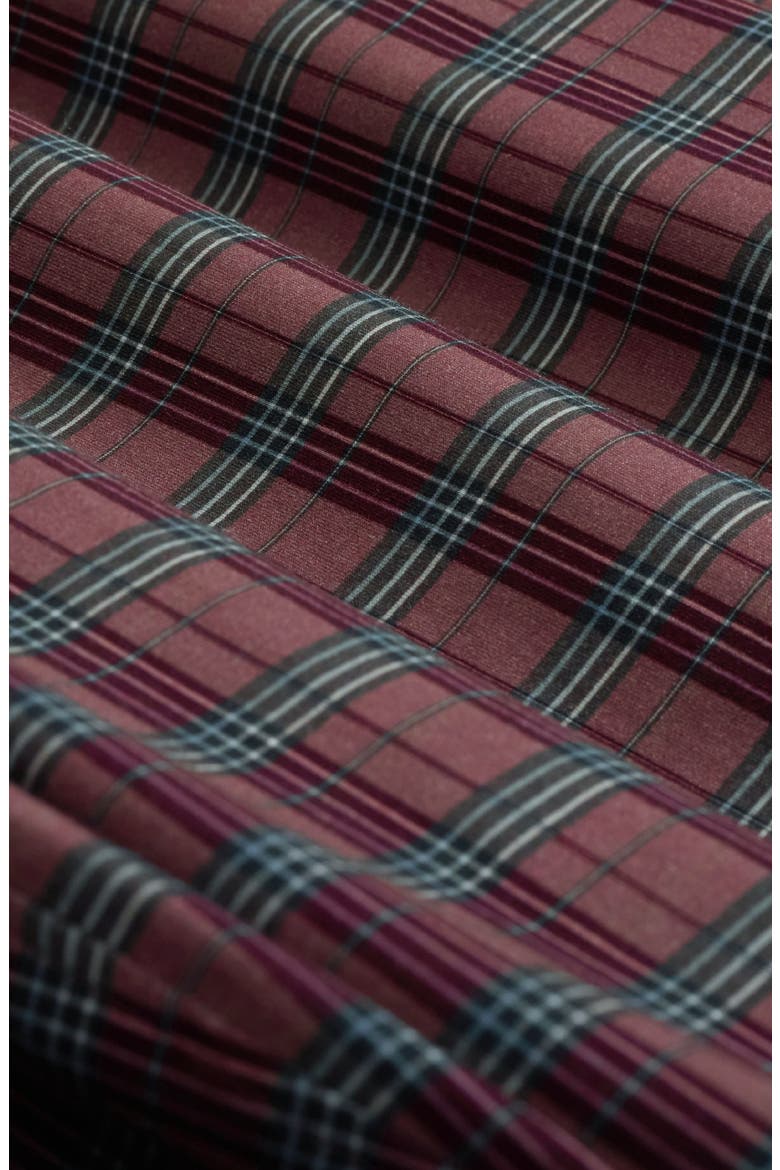 James OoohCotton Plaid Performance Shirt, Alternate, color, BURGUNDY