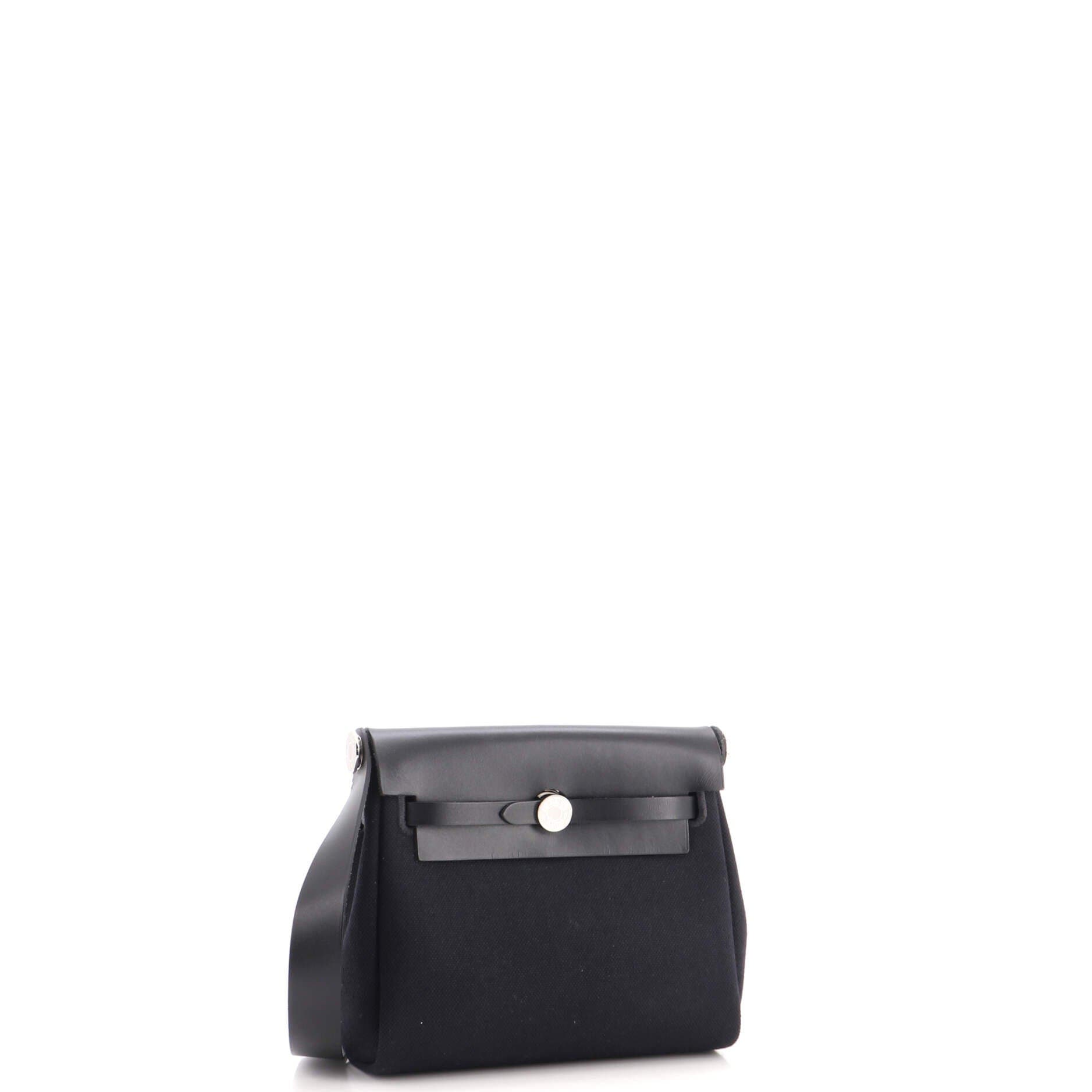Herbag Zip Toile and Leather 20, Alternate, color, Black