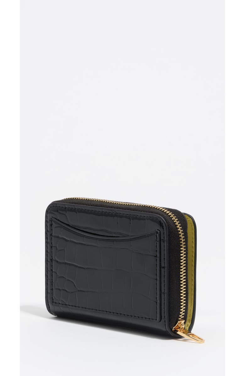 Bimba y Lola Shiny Textured Wallet, Alternate, color, Black