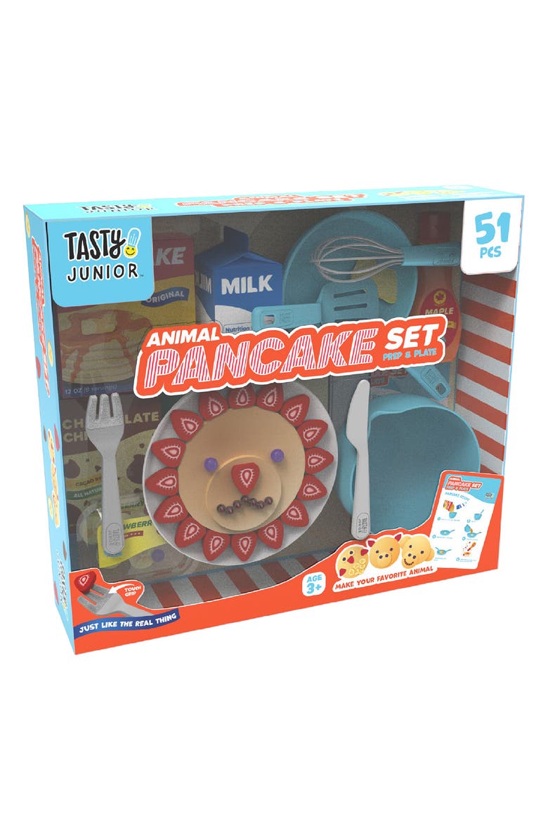 Tasty Junior Prep 'N' Plate Pancake Playset, Alternate, color, Turquoise
