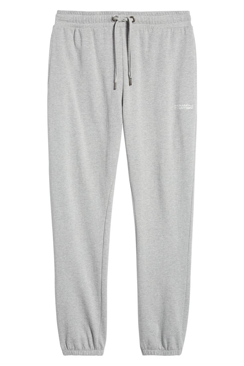 Gender Inclusive Heathered Organic Cotton Blend Joggers, Alternate, color, HEATHER GREY