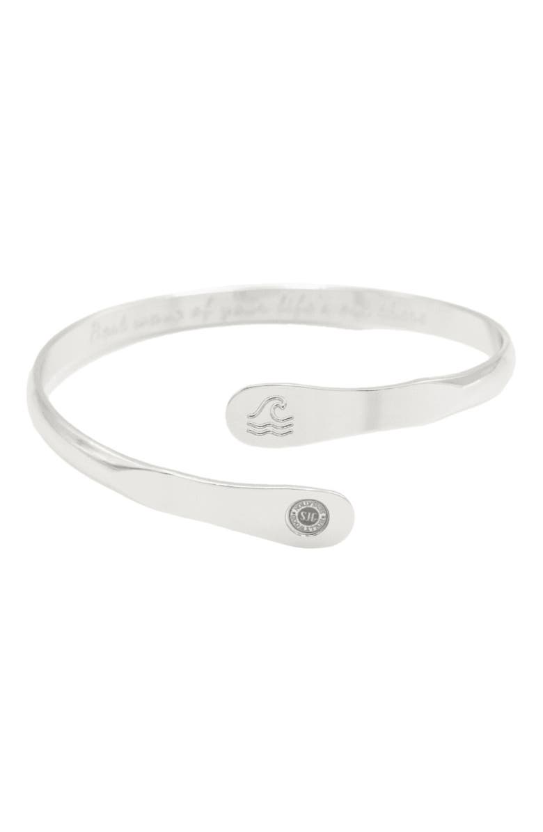 Hollywood Sensation Wave Bracelet, Main, color, Silver