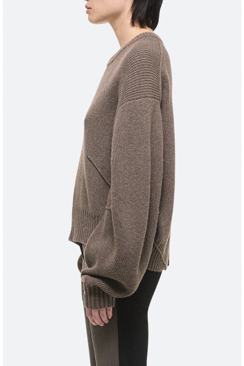Apex Wool & Cashmere Crewneck Sweater, Alternate, color, TAUPE MELANGE - T3E