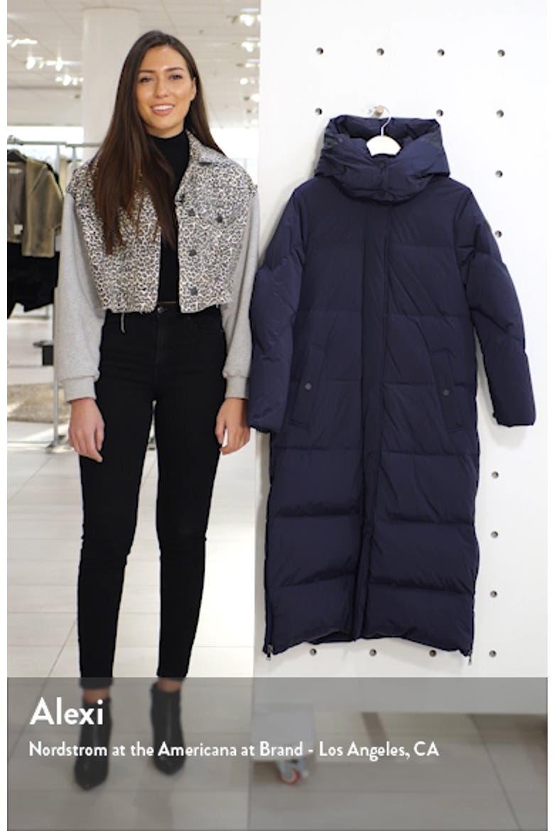 Aurora Water Repellent Long Puffy Down Parka video