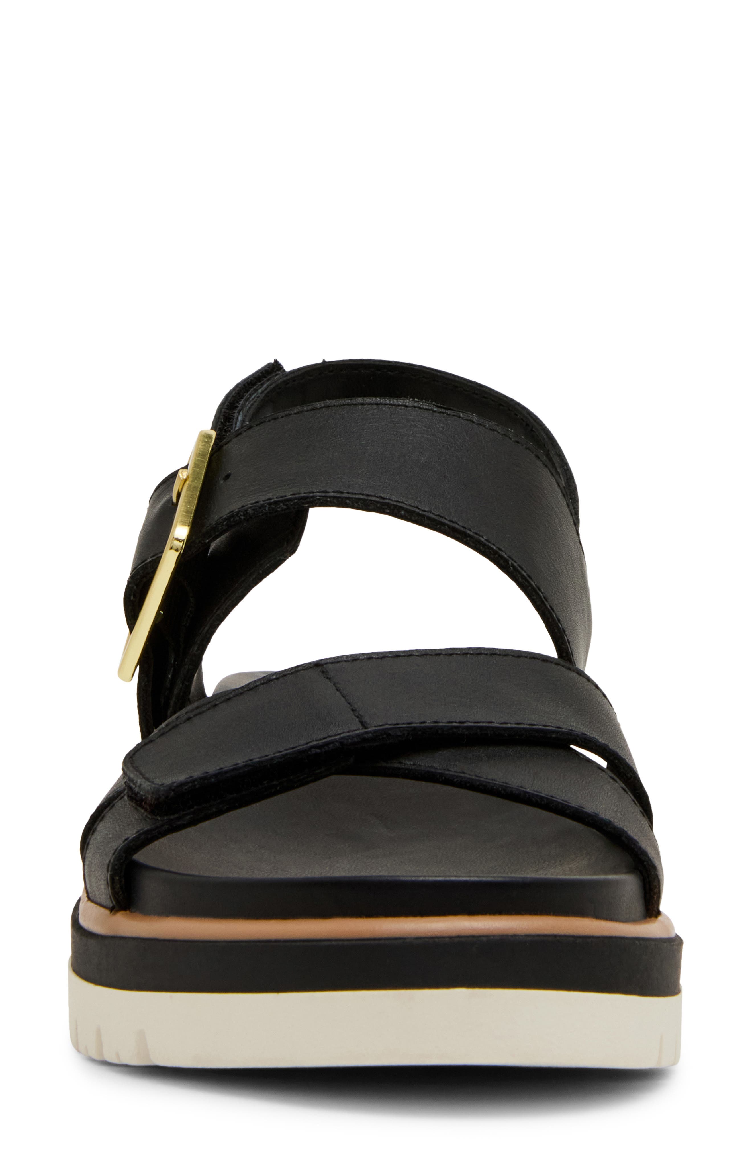 Blondo Brooke Water Resistant Sandal, Alternate, color, Black Leather