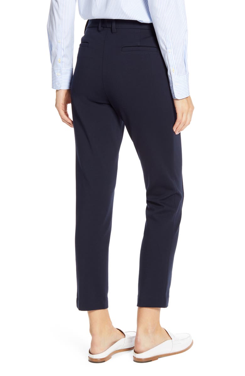 Tommy Hilfiger Slim Pintuck Seam Ponte Trousers, Alternate, color, 