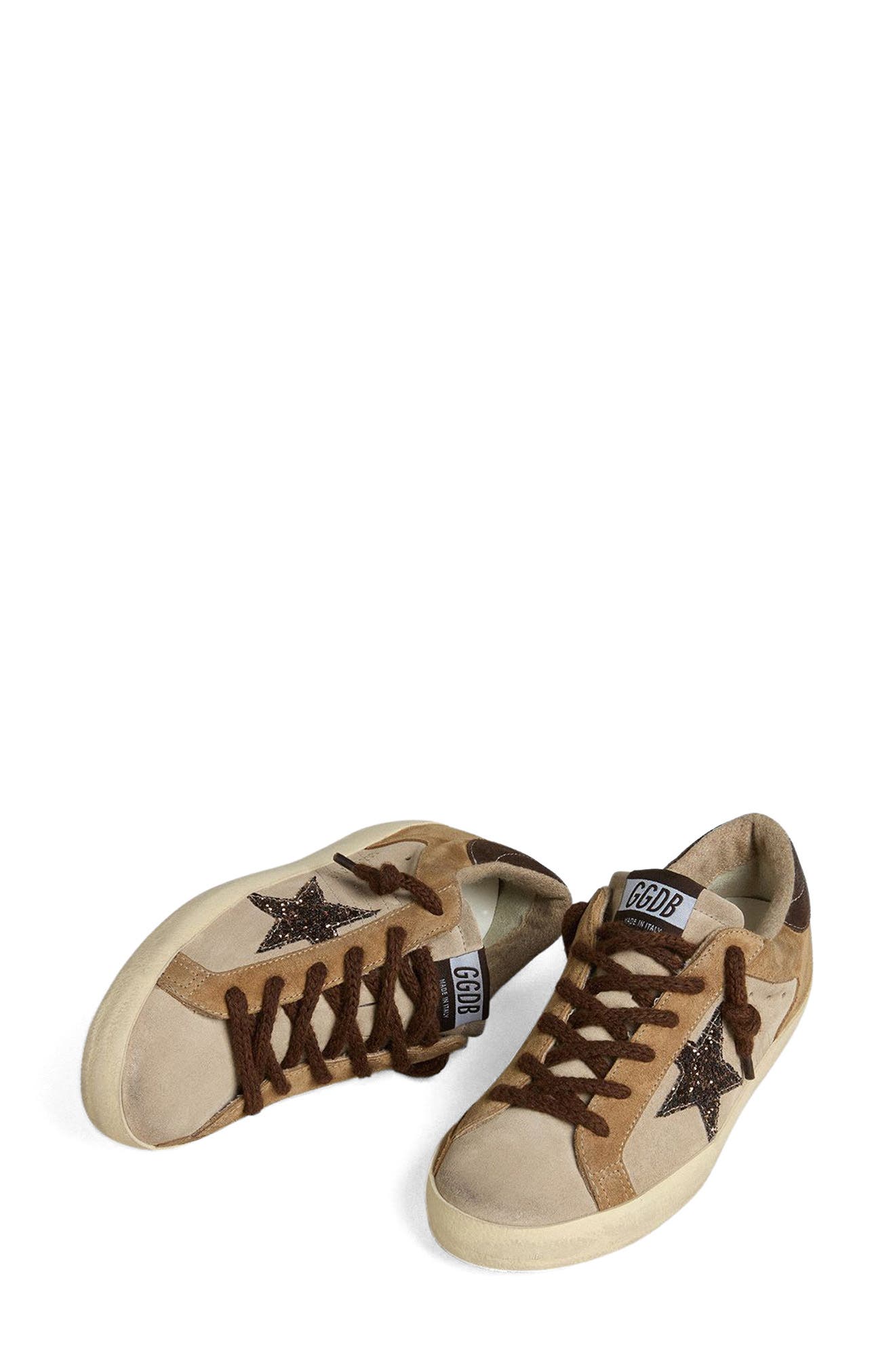 Golden Goose Super-Star Low Top Sneaker, Alternate, color, Beige/ Brown