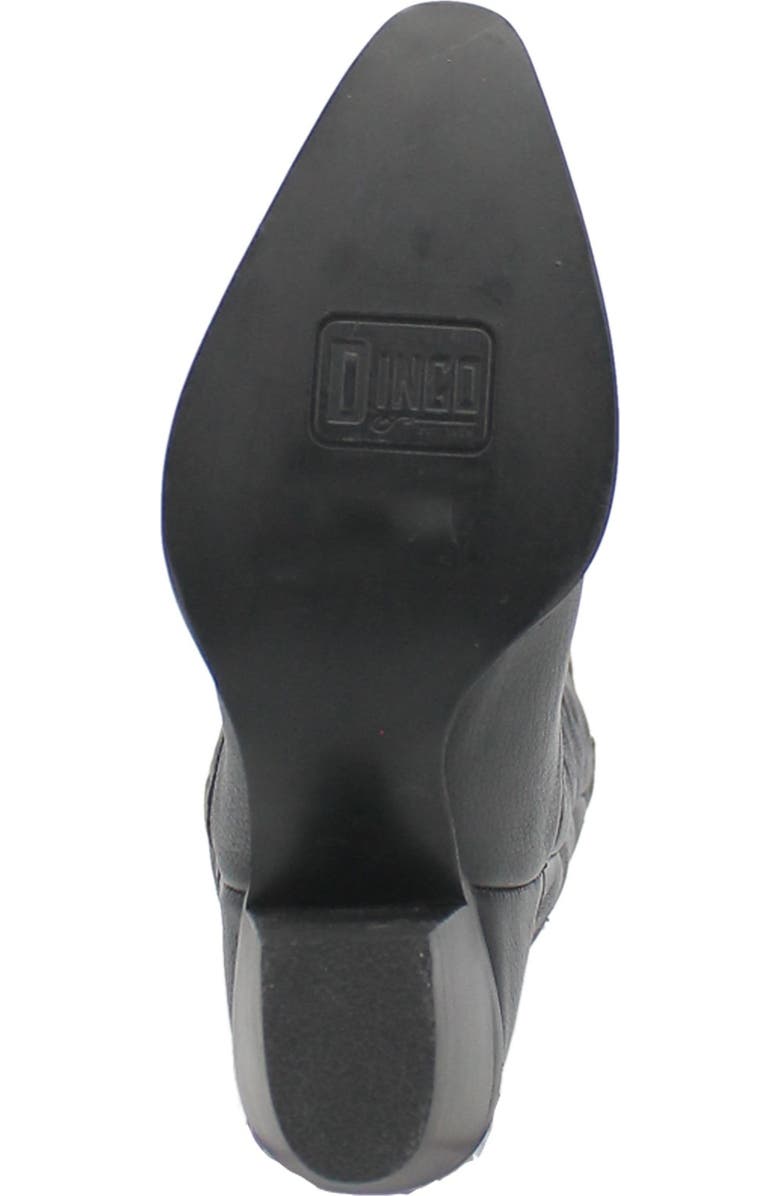 Dingo Knee High Western Boot, Alternate, color, Black