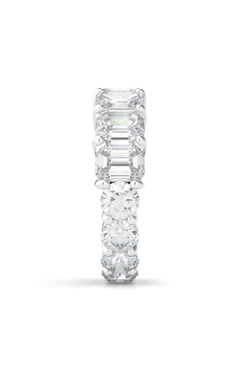 HauteCarat Lab Created Diamond Eternity Ring, Alternate, color, 18K White Gold