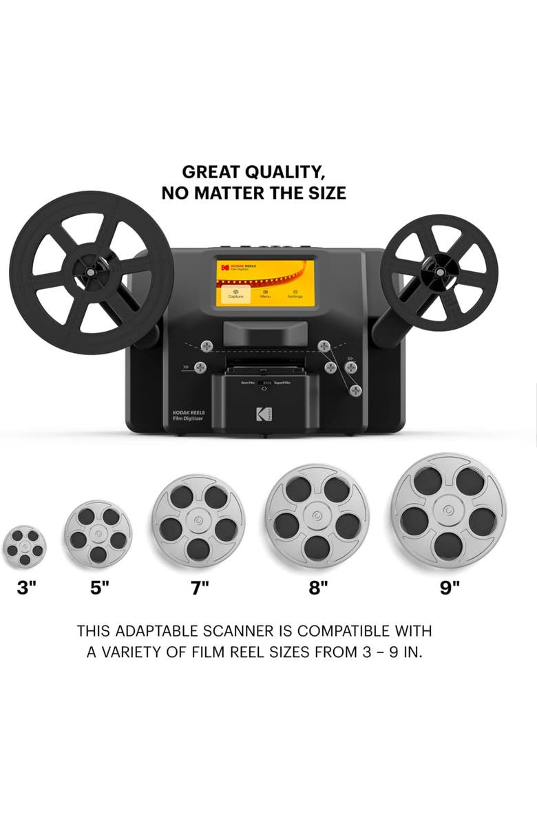 Kodak REELS Portable Film Scanner, Alternate, color, Black
