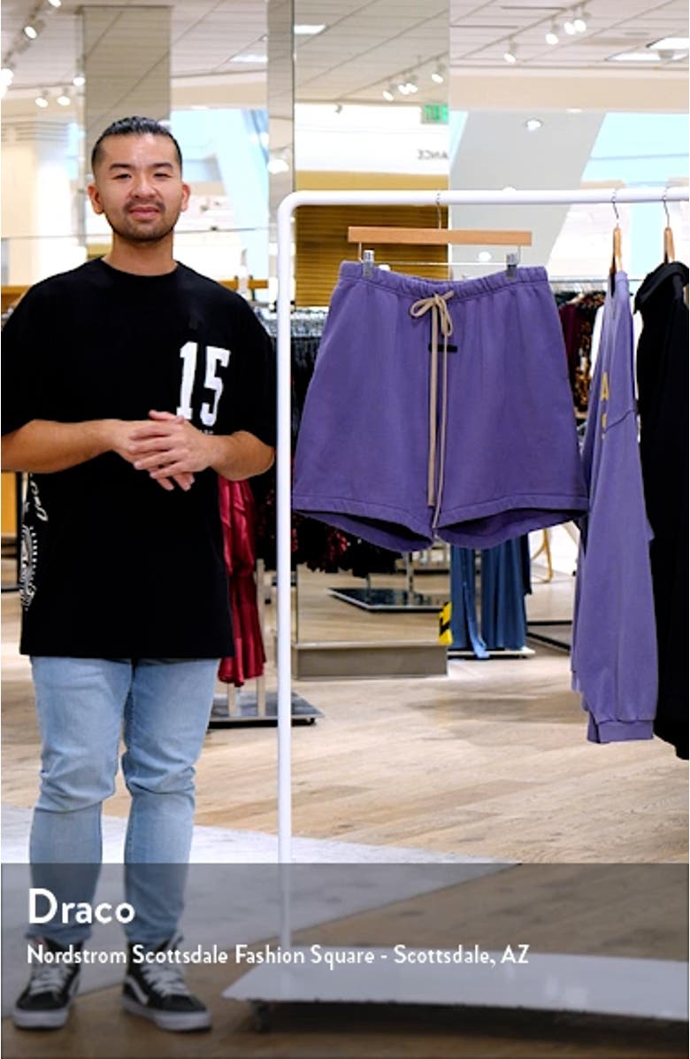 Gender Inclusive Heavy Cotton Fleece Soccer Shorts, sales video thumbnail