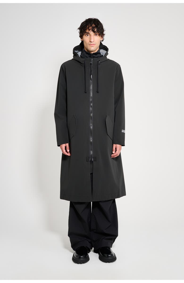 Stutterheim Martins Parka, Alternate, color, Black