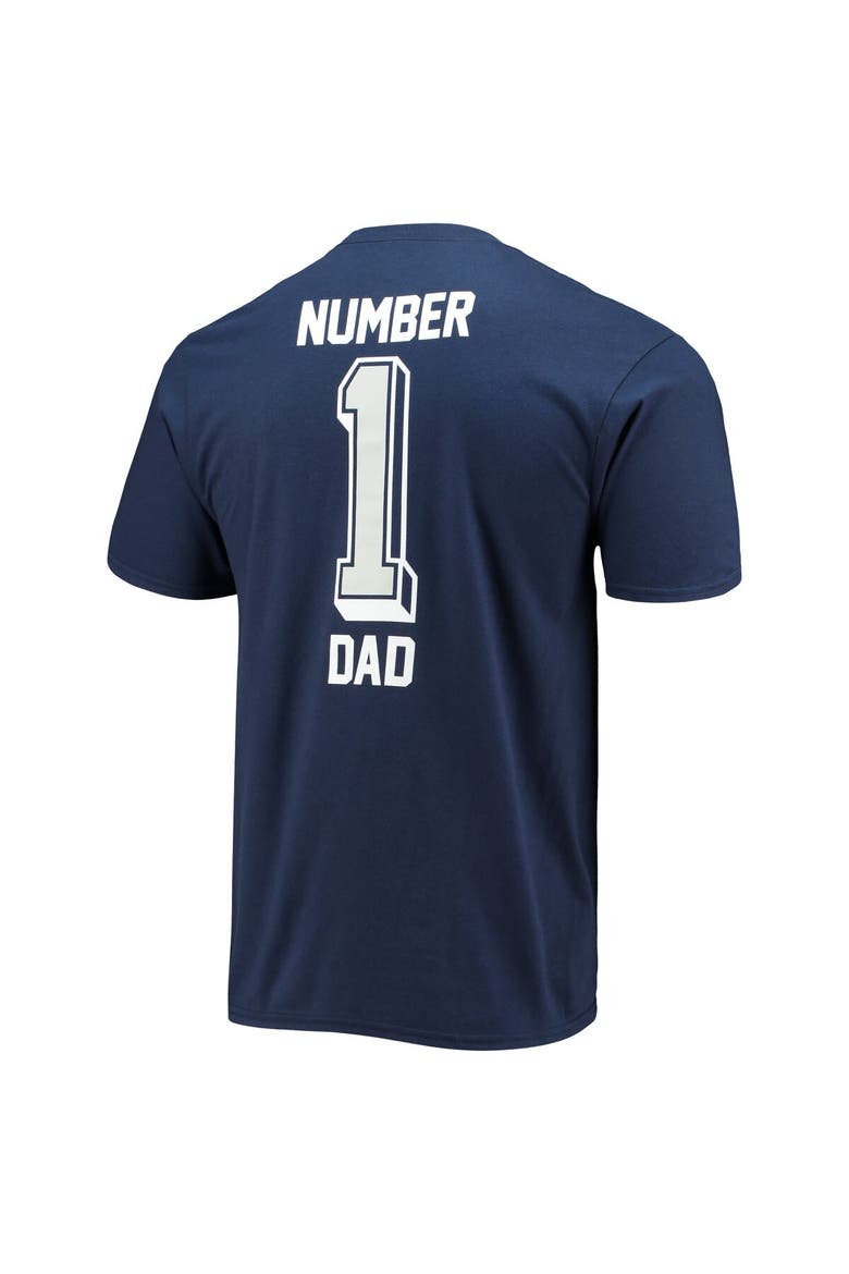 Men's Fanatics Branded Navy Dallas Cowboys #1 Dad T-Shirt, Alternate, color, Navy
