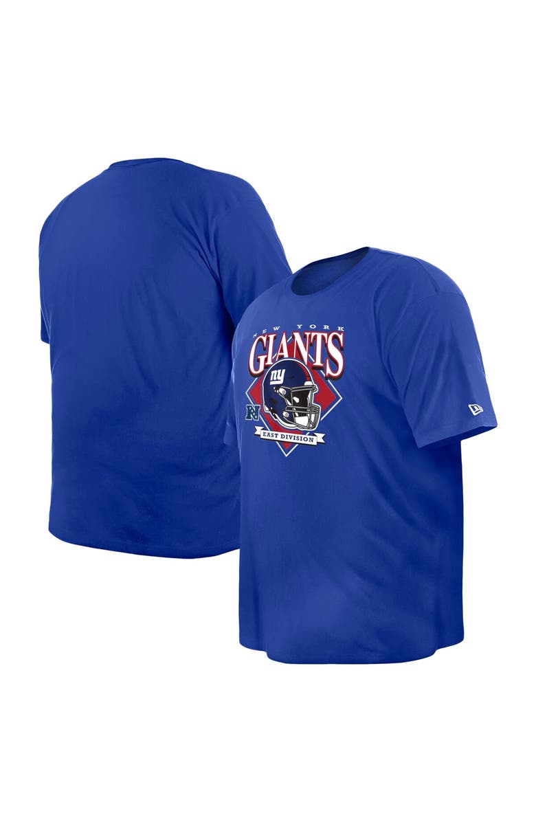 New Era Men's New Era Royal New York Giants Big & Tall Helmet T-Shirt, Main, color, Royal