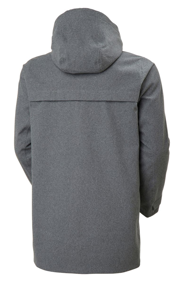 Helly Hansen Frogner Waterproof Hooded Jacket, Alternate, color, Charcoal