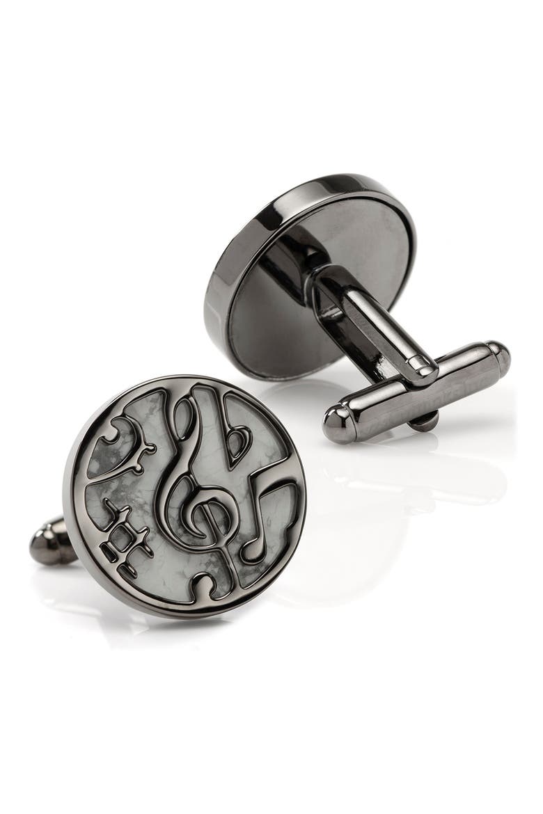 Concert Cuff Links, Alternate, color, SILVER