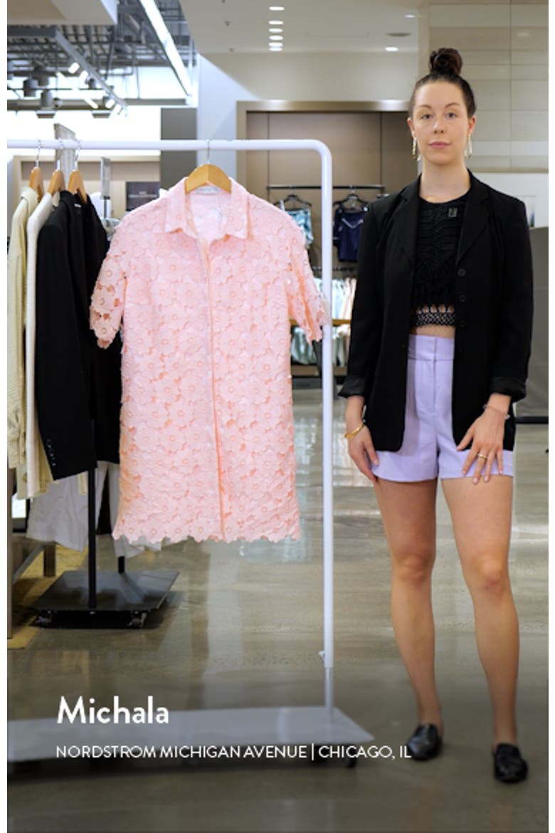 Tallie Floral Lace Shirtdress video