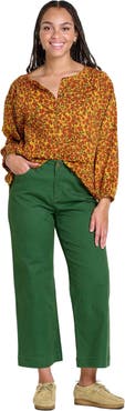 Toad & Co Manzana Long Sleeve Peasant Top