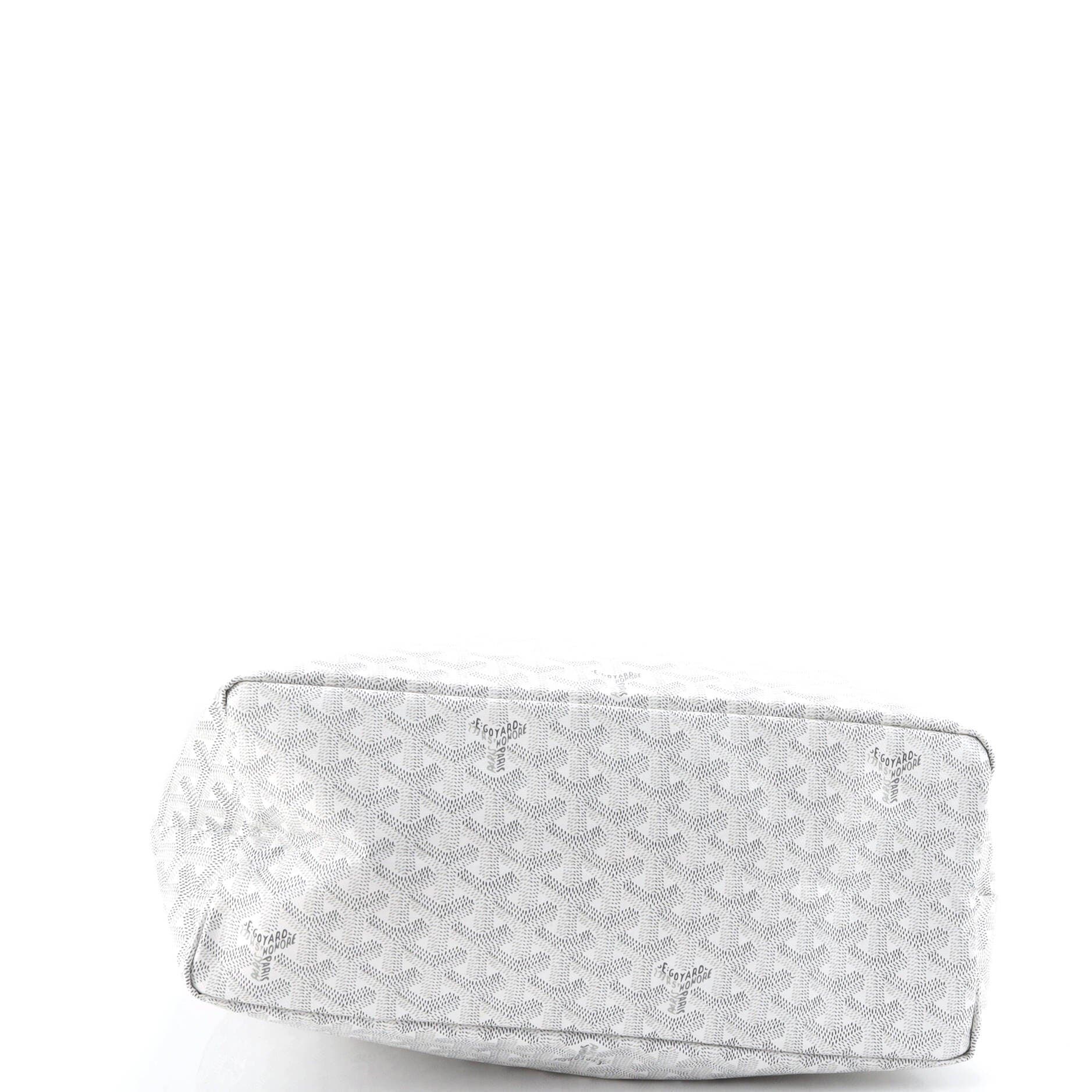 Pre-Owned Goyard Saint Louis Tote Coated Canvas PM, Alternate, color, White