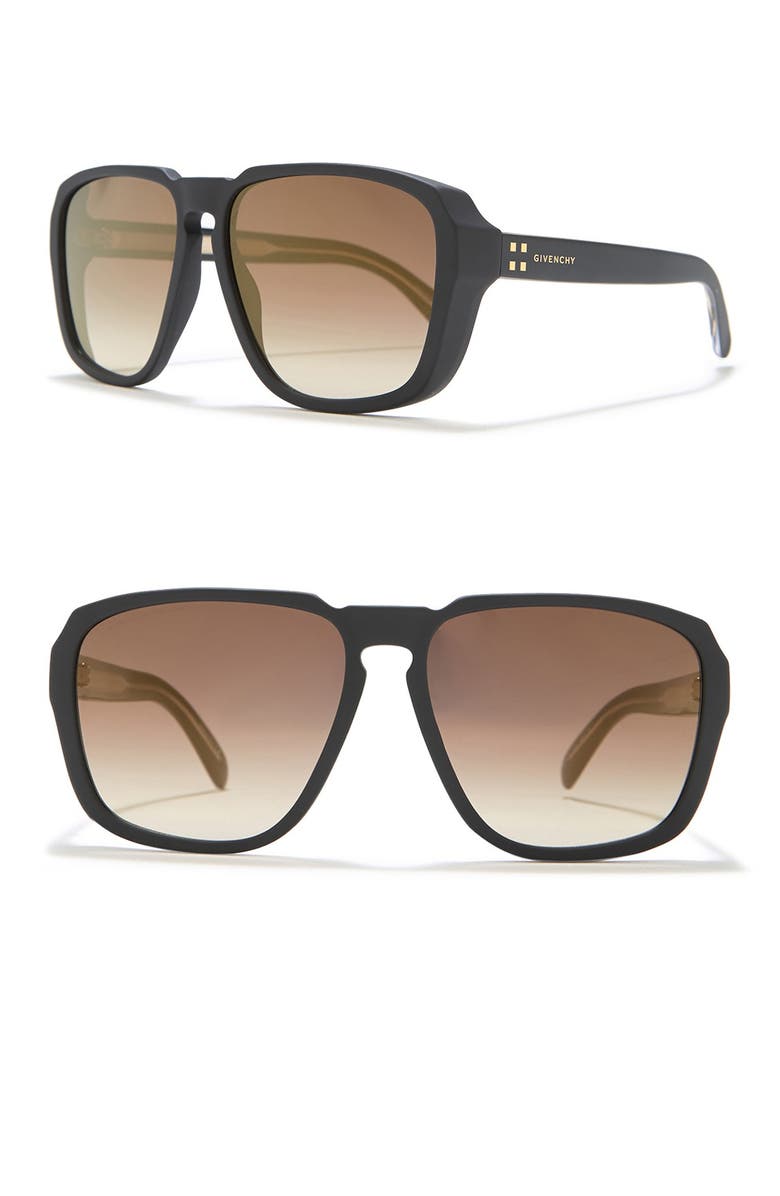 Givenchy 60mm Flat Top Sunglasses, Main, color, 