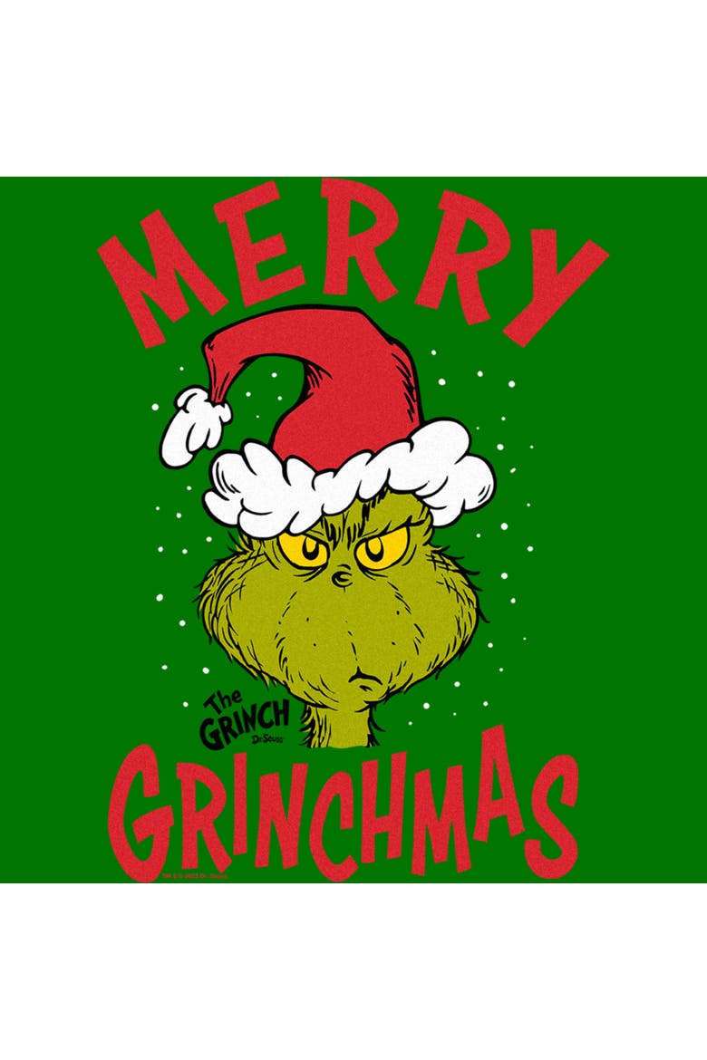 Men's Dr. Seuss The Grinch Christmas Merry Grinchmas Graphic T-Shirt, Alternate, color, Kelly Green