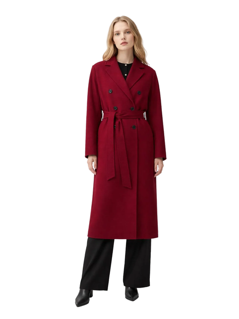 Women's Double-Breasted Cashmere Coat