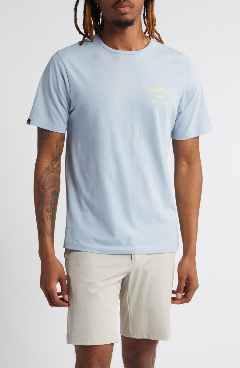 Swannies Celebrate Pars Golf T-Shirt, Main, color, 