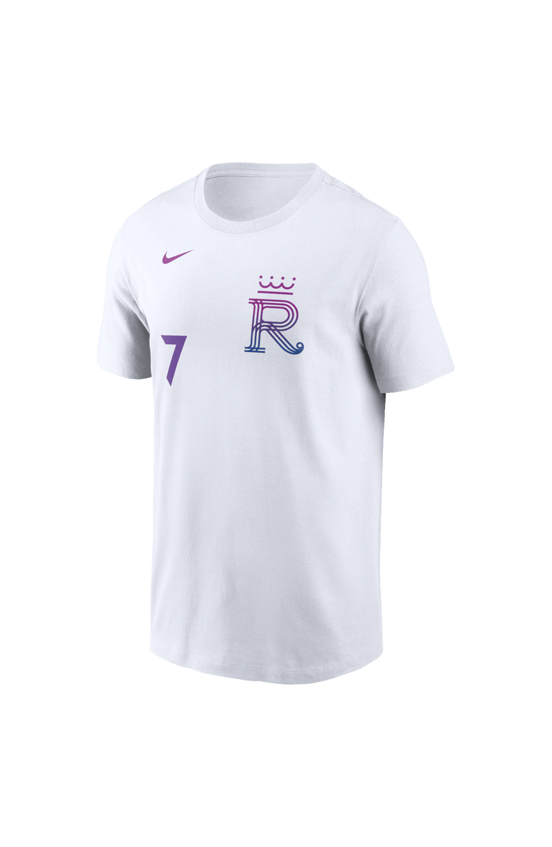 Nike Men's Nike Bobby Witt Jr. White Kansas City Royals 2026 City Connect Name & Number T-Shirt, Alternate, color, White